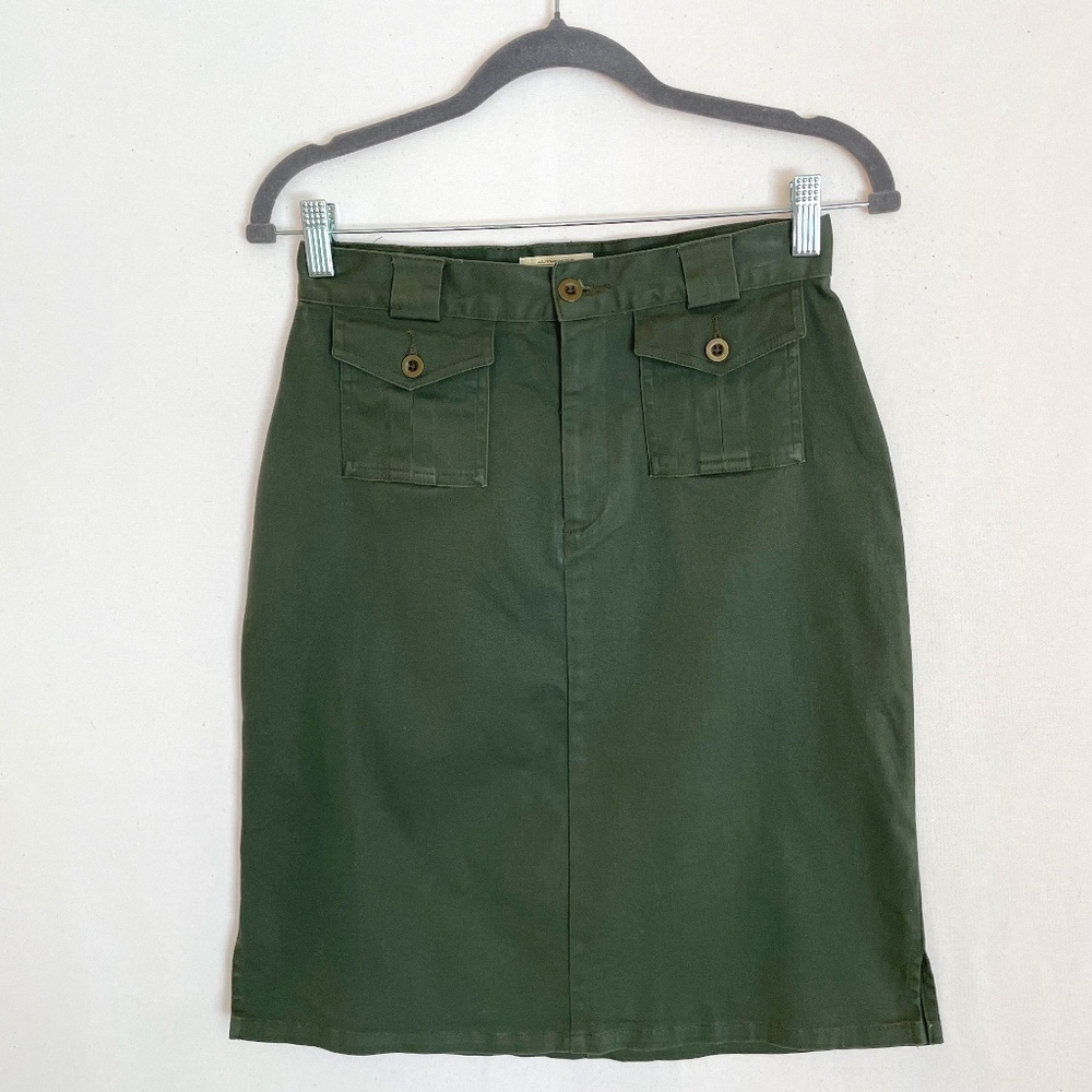 ST. JOHN’S BAY Women’s Size 6 Olive Utility Skirt Vintage